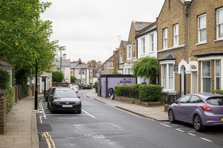 Street view of Field End Road in Ealing near the vehicle detailing studio and customer drop-off parking